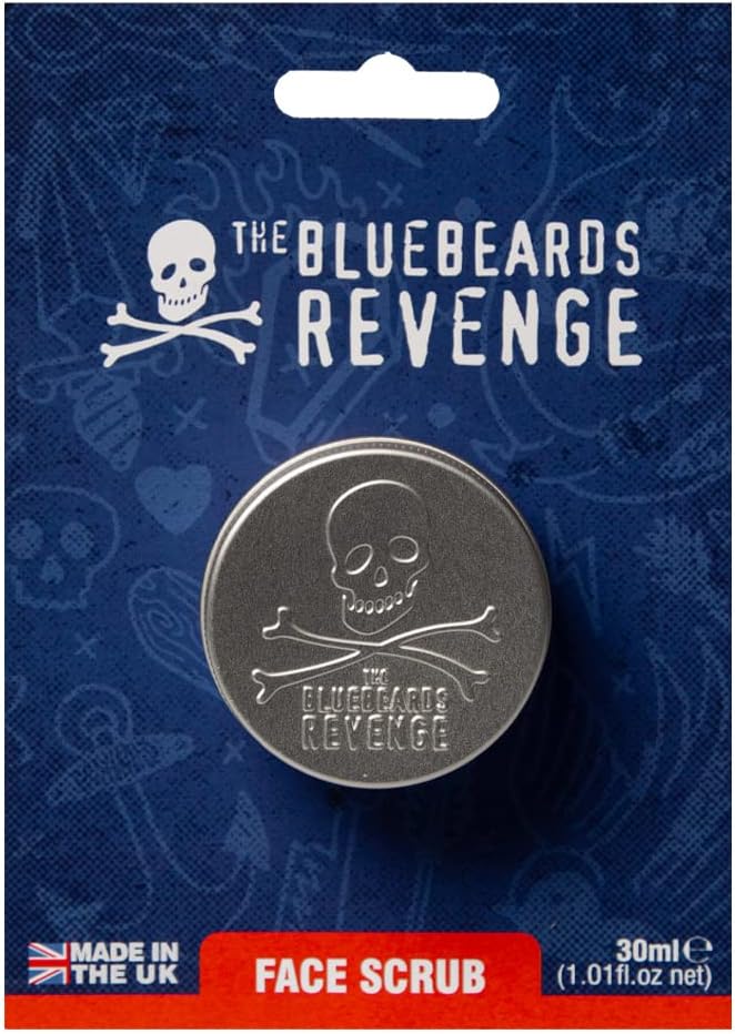 The Bluebeards Revenge Face Scrub For Men Deep Exfoliating Daily Face Wash With Natural Olive Stones And Ginger 30Ml