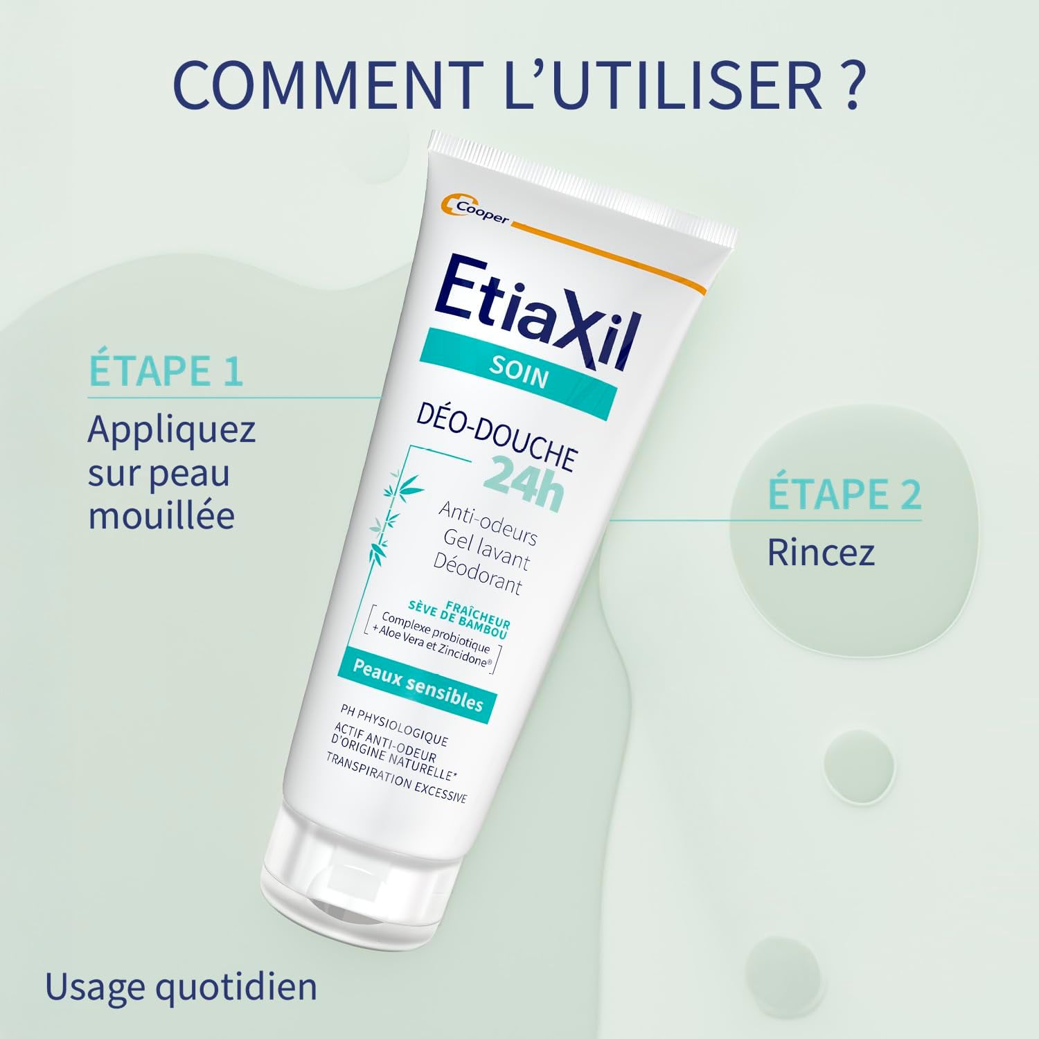 Etiaxil Care Déo-Shower 24Hr Deodorant Shower Gel 200 Ml