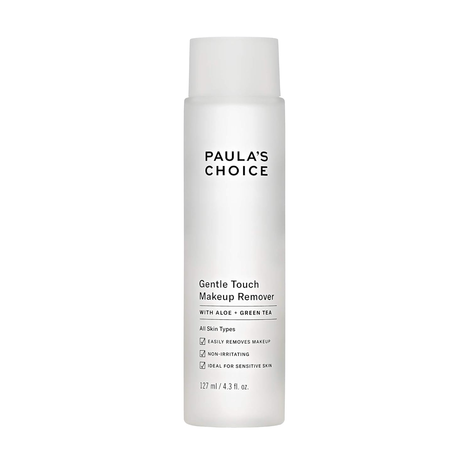 Paula'S Choice Gentle Touch Oil Free Waterproof Makeup Remover, Aloe & Green Tea, Non-Irritating, 4.3 Ounce