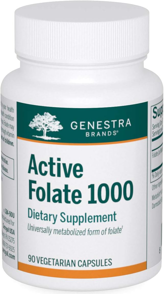 Genestra Brands Active Folate 1000 | Folate Supplement With Metafolin | 90 Capsules