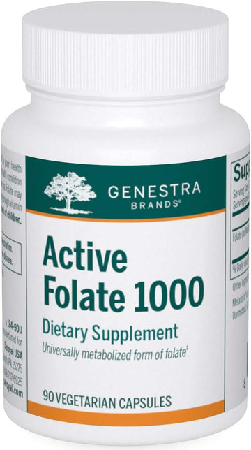 Genestra Brands Active Folate 1000 | Folate Supplement With Metafolin | 90 Capsules