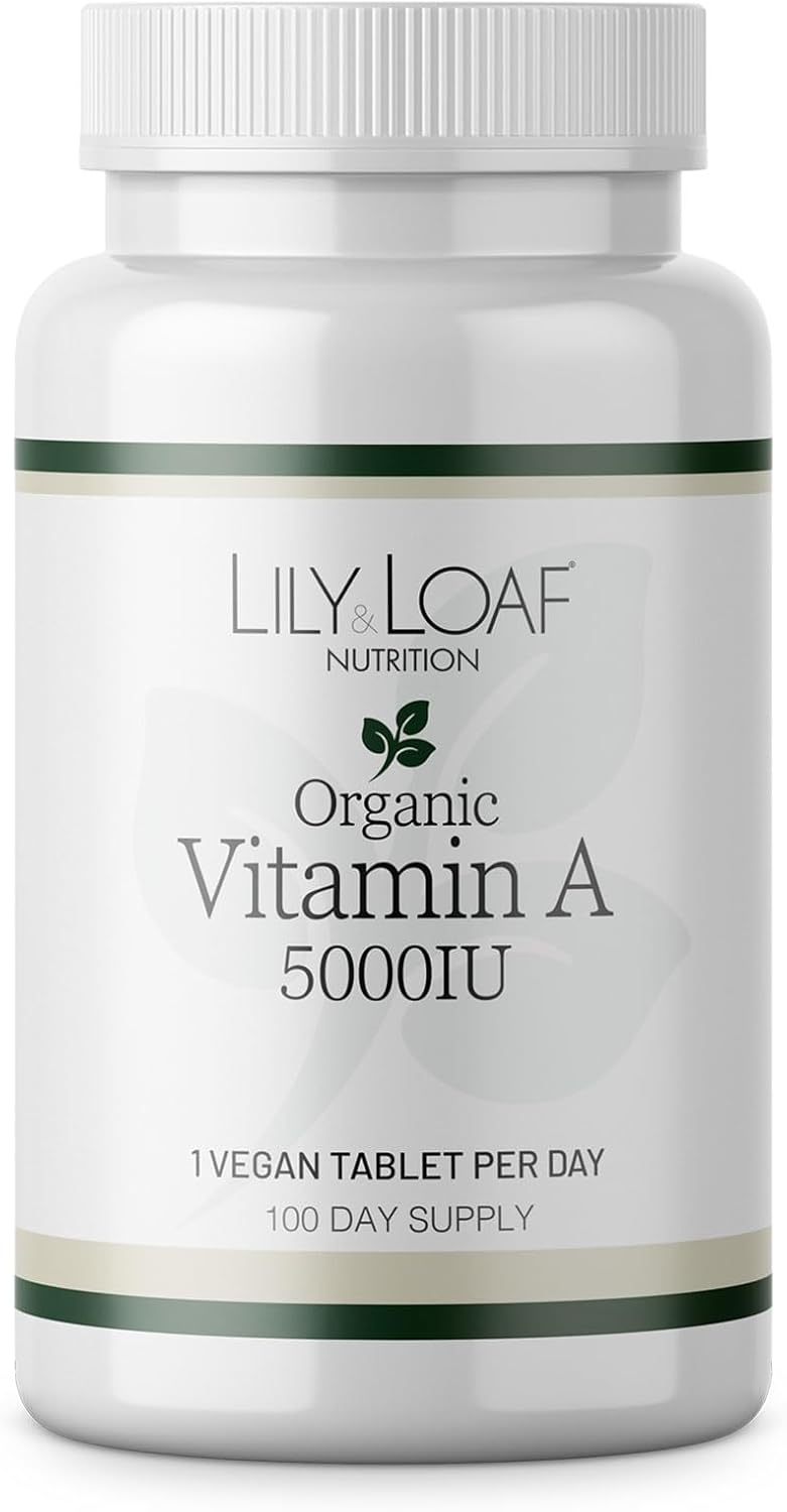 Lily & Loaf Vitamin A Supplement – Supports Healthy Vision, Immune Function, Skin Health & Cell Growth – Easy-To-Take Capsules – Daily Recommended Dose – 60 Capsules