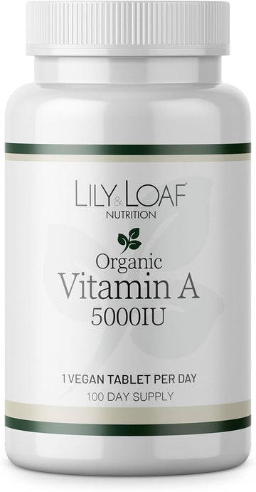 Lily & Loaf Vitamin A Supplement – Supports Healthy Vision, Immune Function, Skin Health & Cell Growth – Easy-To-Take Capsules – Daily Recommended Dose – 60 Capsules