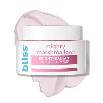 Bliss Mighty Marshmallow Bright & Radiant Whipped Mask - Brightening & Hydrating Face Mask - 1.7 Oz - Luminious Skin - Clean - Vegan & Cruelty-Free - All Skin Types