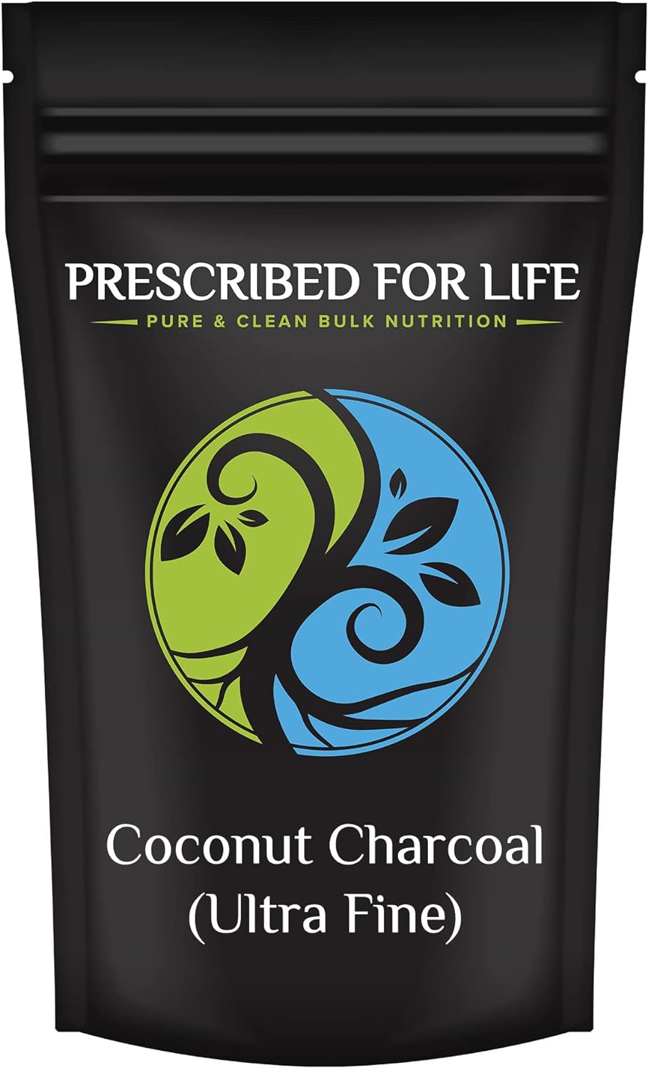 Prescribed For Life Activated Charcoal Powder | Coconut Shell Charcoal Ultra Fine Husk Food Grade Powder | Natural Coconut Charcoal | Gluten Free, Vegan, Non GMO, Kosher, No Fillers (2.5 lb)