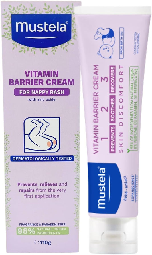 Mustela Vitamin Barrier 1 2 3 Cream 100Ml, (Pack Of 1)