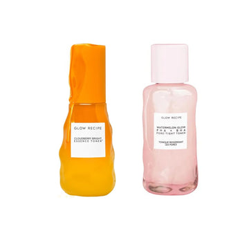 Glow Recipe Brighten & Tighten Toner Duo - Cloudberry Essence Toner Mini (30Ml) + Watermelon Bha+Pha Toner Mini (40Ml)