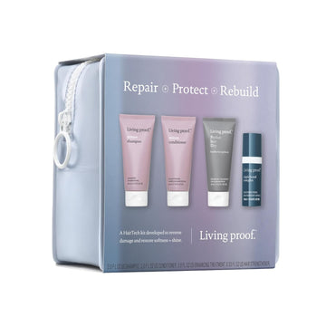 Living Proof Repair + Protect + Rebuild Kit - Travel Size Restore Shampoo And Conditioner, Healthy Hair Perfector And Triple Bond Complex ($73 Value)