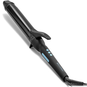 Bio Ionic Long Barrel Styler, Curling Iron With Moisture Heat Technology & Nanoionic Mx, Versatile Curling Wand With Adjustable Heat Settings, Hair Curler With Extended Barrel