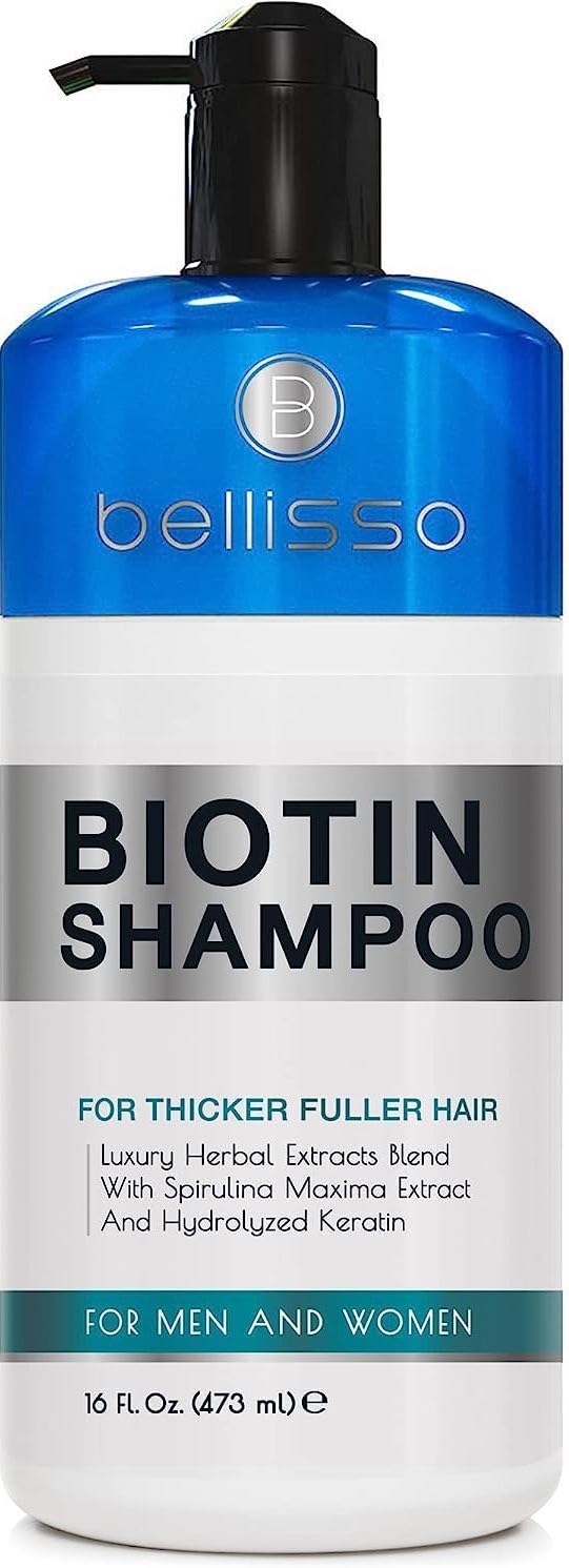 Biotin Shampoo - Hair Thickening Products for Men and Women - Sulfate Free, Volumizing, Salon Grade Formula - Boost Volume for Thinning Hair