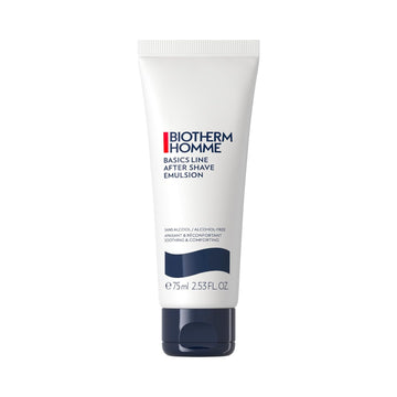 Biotherm Homme Basics Line After Shave Emulsion, A Soothing Alcohol-Free After-Shave Balm For Men With Normal To Dry Skin, Calms And Prevents Razor Burn And Shaving Irritation, 2.5 Fl. Oz