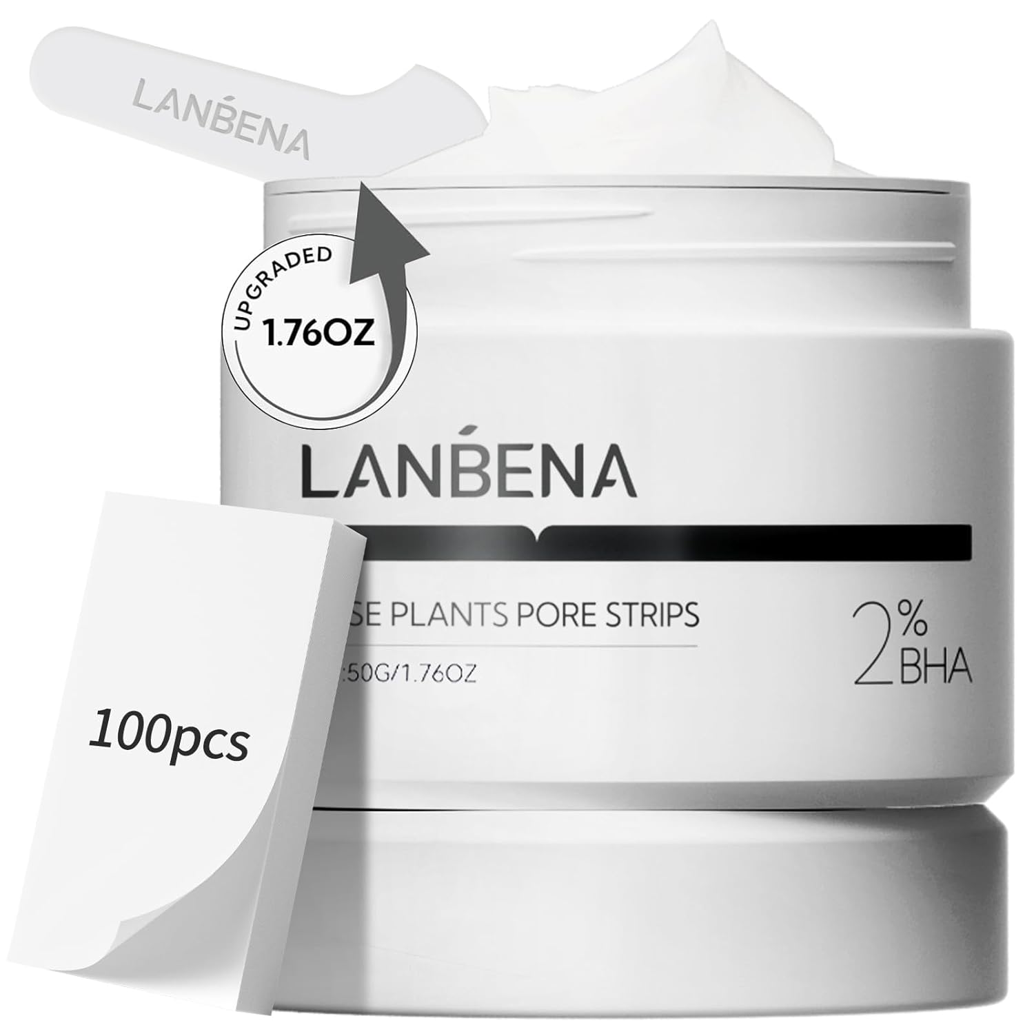 Lanbena 3 In 1 Blackhead Removing Set, Bamboo Charcoal Pore Strips 30G+Pore Serum 30Ml, Black Head Remover Mask For Face, Pore Minimizer & Reducer For Face, Leaving Your Skin Fresh And Clean