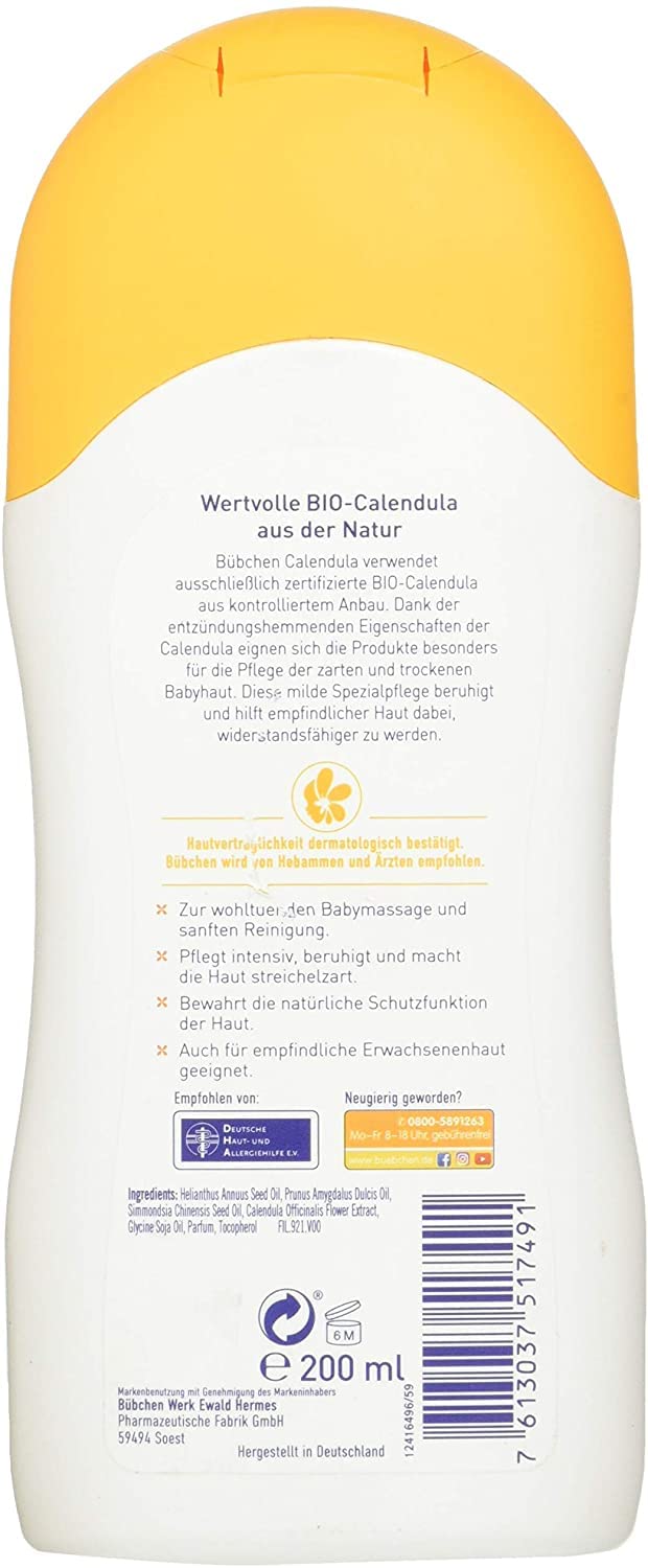 Bubchen Baby Oil with Calendula 200 ml : Baby