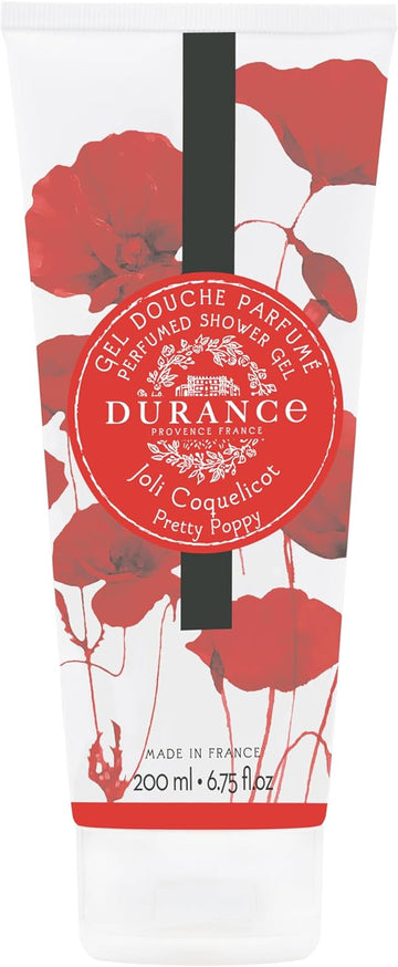 Durance Les Eternelles Natural Shower Gel For Women (200Ml) Pretty Poppy Fragrance - Women’S Body Wash | Nourishes, Gently Cleanses, Hydrates & Softens Skin