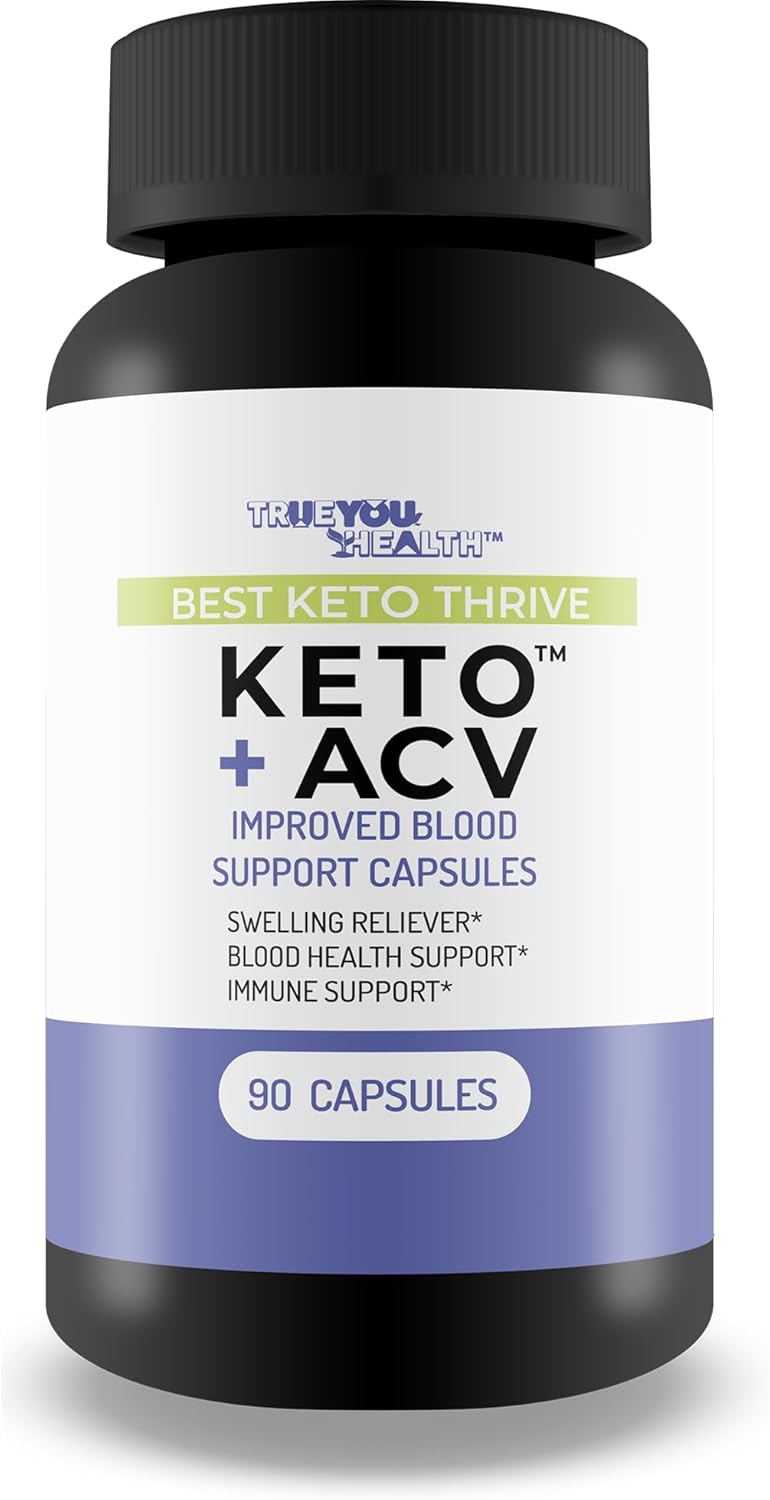Best Keto Thrive Keto + Acv Improved Blood Support Capsules - Our Best Keto Friendly Blood Balance & Blood Flow Supplement For Blood Health, Sugar Health, Immune Support, & Healthy Swelling Response