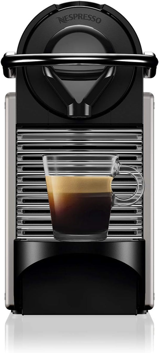 Nespresso Pixie Espresso Machine By Breville With Milk Frother, Titan