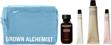 Grown Alchemist Am Routine Mini Skincare Set - Beauty Gift Exclusive, Moisturiser 12 Ml, Facial Masque 20 Ml, Toner 50 Ml, Face Primer 12 Ml, Skincare Gift For Women, Men