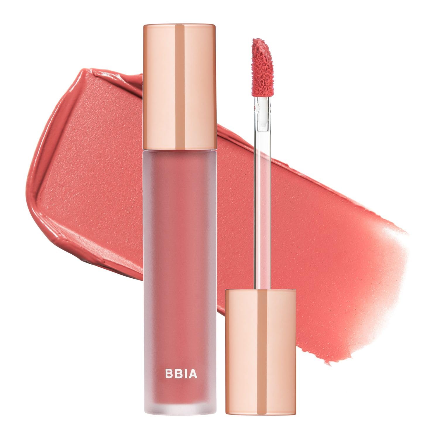 Bbia Last Velvet Tint - Soft & Creamy Matte Finish Lip Stain, Blur Effect With Velvety Texture, Long-Lasting, High Pigment, Lightweight, Non-Drying, Vegan, Korean Lip Makeup (V15 Edge Boss)