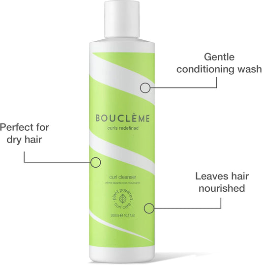 Bouclème - Curl Cleanser - Hydrating Cream Based Co-Wash For Cleansing Hair - 98% Naturally Derived Ingredients - Ideal For Dry Hair - 300 Ml (Pack Of 1)