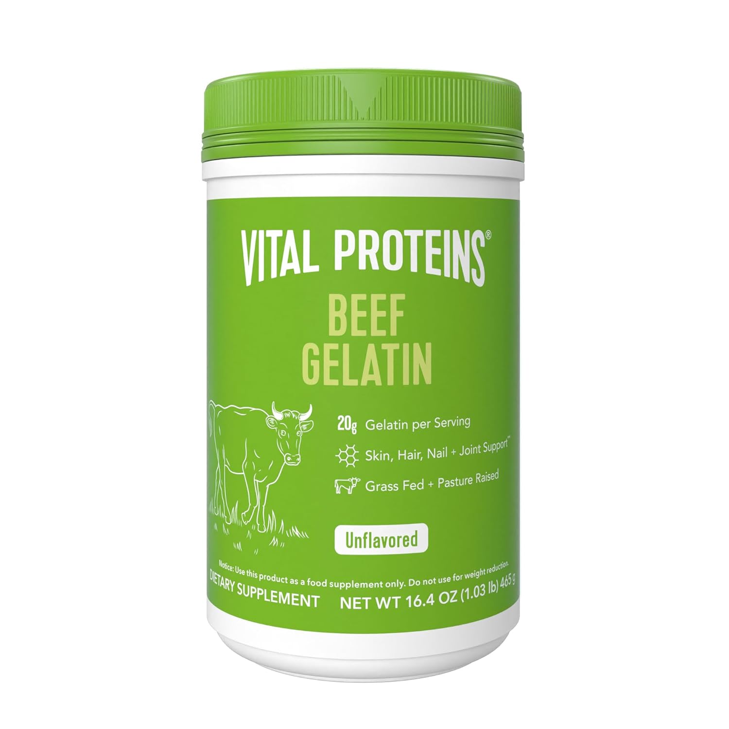 Vital Proteins Beef Gelatin Powder - Grass-Fed 16.4 Oz