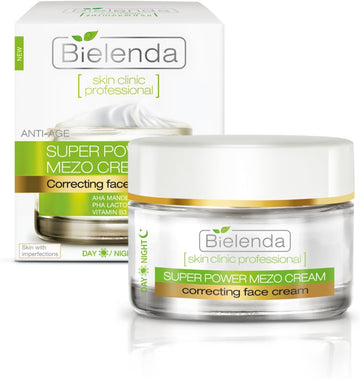 Bielenda Professional Mezo Anti-Wrinkle Corrective Cream, Anti-Ageing Treatment For Combination, Oily & Acne-Prone Skin, Day/Night, 50 Ml