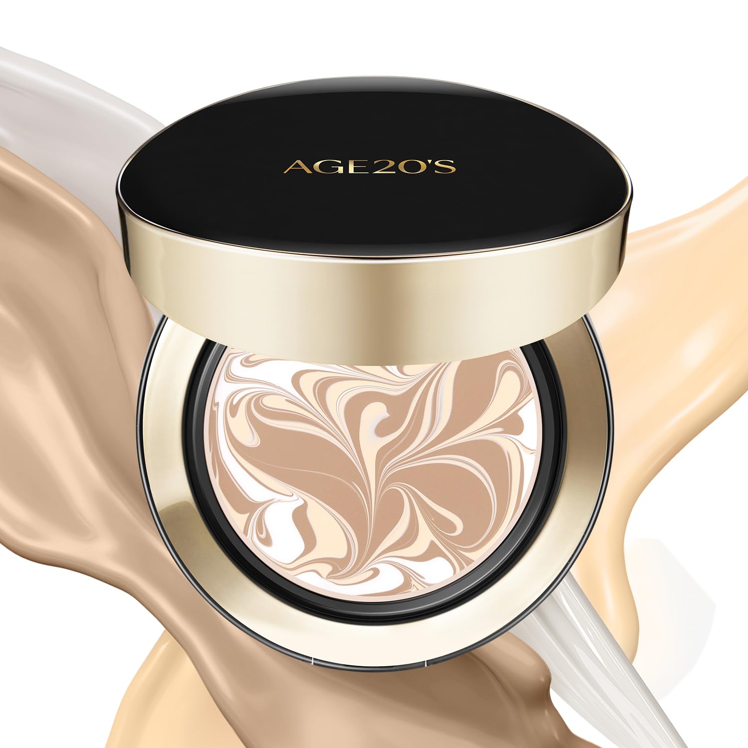 Age20'S Signature Essence Pact Spf 50+ | Pack Of 1 |Cream Foundation, Dewy Finish, Natural Coverage | Korean Cushion Foundation