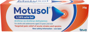 Motusol 1.16% W/W Gel 30G – Targeted Pain Relief Of Joints & Muscles In Acute Strains & Sprains