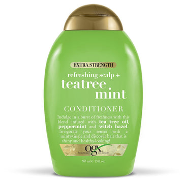 Ogx Extra Strength Refreshing Scalp + Tea Tree Mint Conditioner, 13 Ounce