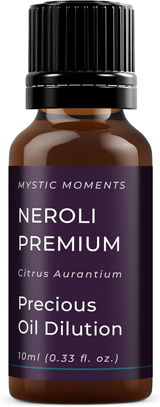 Mystic Moments | Neroli Premium Precious Oil Dilution 10ml 3% Jojoba Blend Perfect for Massage, Skincare, Beauty and Aromatherapy