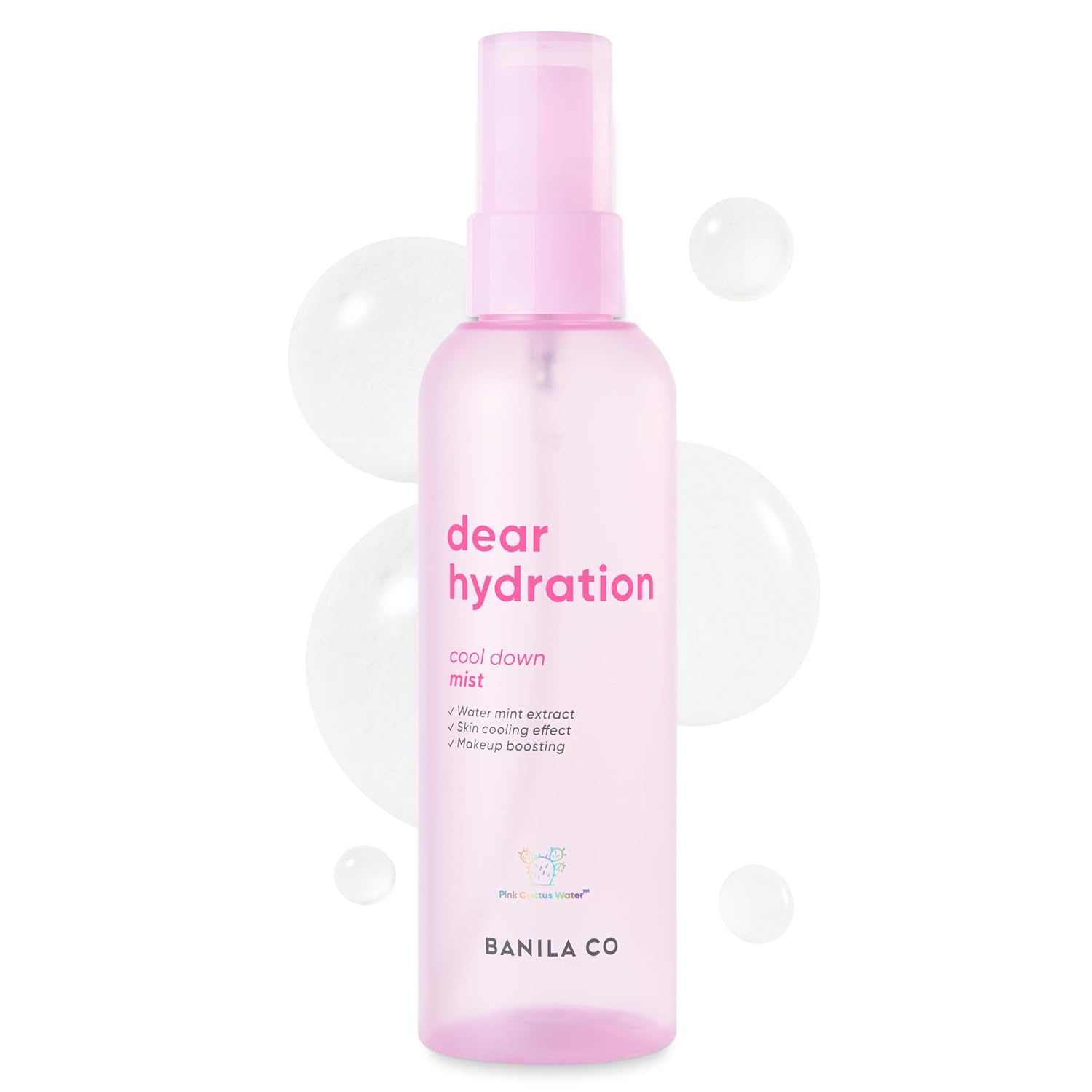 Banila Co Dear Hydration Cool Down Mist | Lightweight Skin Cooling & Moisturizing Makeup Fixer Setting Spray | Hydration Boost, Radiant Glow Serum (99Ml / 3.34 Fl Oz)