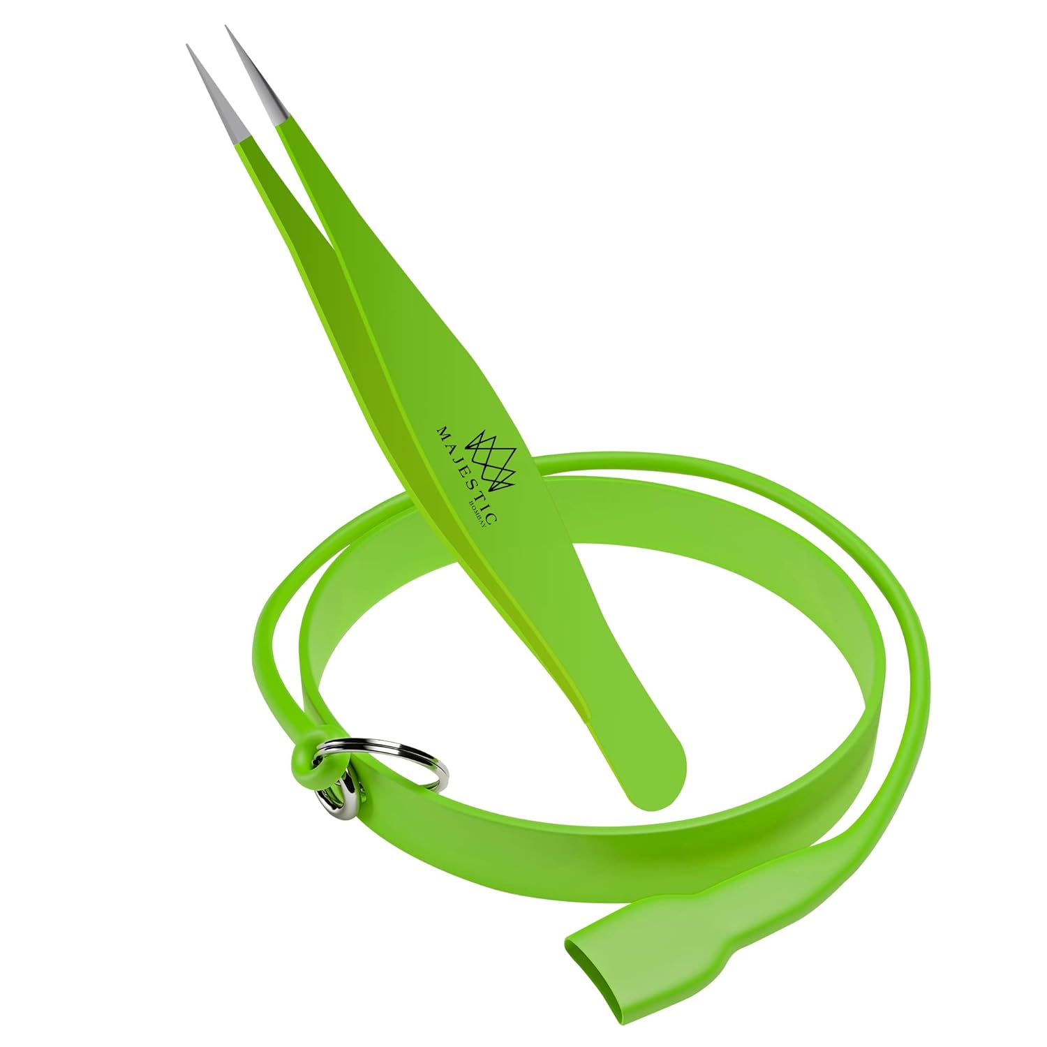 Majestic Bombay Slant Tweezers For Women And Men – Splinter Ticks, Facial, Eyebrows And Ingrown Hair Removal–Sharp, Needle Nose, Surgical Tweezers Precision Best Tweezers For Chin Hair And Plucking