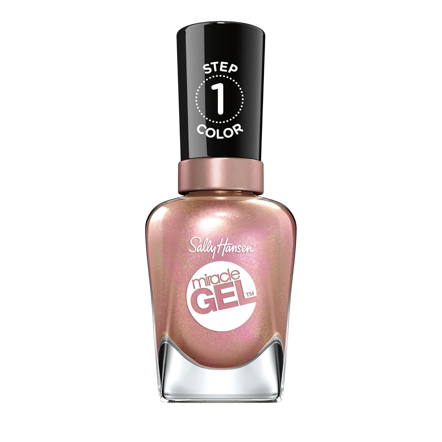 Sally Hansen Miracle Gel™, Shhhh Immer, Long Lasting, Gel-Like Formula, No Uv Lamp Needed, Pink Glitter Nail Polish