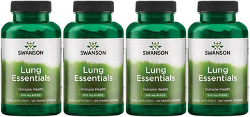 Swanson Lung Essentials 500 Mg 120 Veg Caps 4 Pack