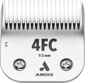 Andis 72620 Ceramicedge Carbon-Infused Steel Pet Clipper Blade, Size-4Fc, 3/8-Inch Cut Length, Stainless Steel