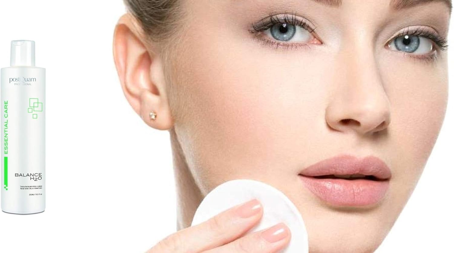 Postquam Professional Balance H2O Facial Tonic For Mixed Or Oily Skin 250Ml – Spanish Beauty – Mentholated Solution With Algae – Regulates Excess Sebaceous Secretion- Hydrates And Refreshes Skin : Beauty & Personal Care