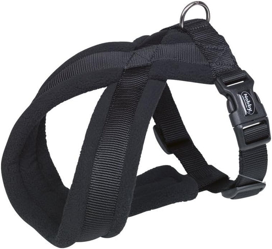 Nobby Classic Comfort Harness, 45 - 70 cm/25 - 50 mm, Black :Pet Supplies