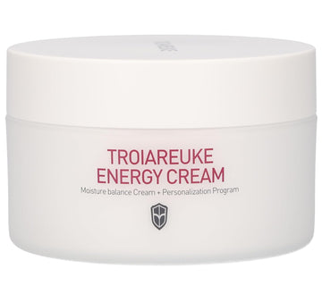 Troiareuke Energy Cream, Deep Nourishing Moisturizer For Face, Moisturizing Facial Night Cream With Bifida, Galactomyces, And Peptides For Dry, Dehydrated, And Combination Skin, Korean Skin Care