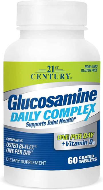 21st Century Glucosamine Daily Complex Plus D Tablets, 60 Count (27708)