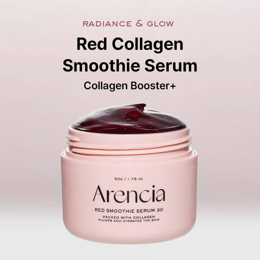 Overnight Red Smoothie Face Mask Serum, Glowing & Soothing With 30% Red Collagen, Niacinamide, Peptide, Vitamin E