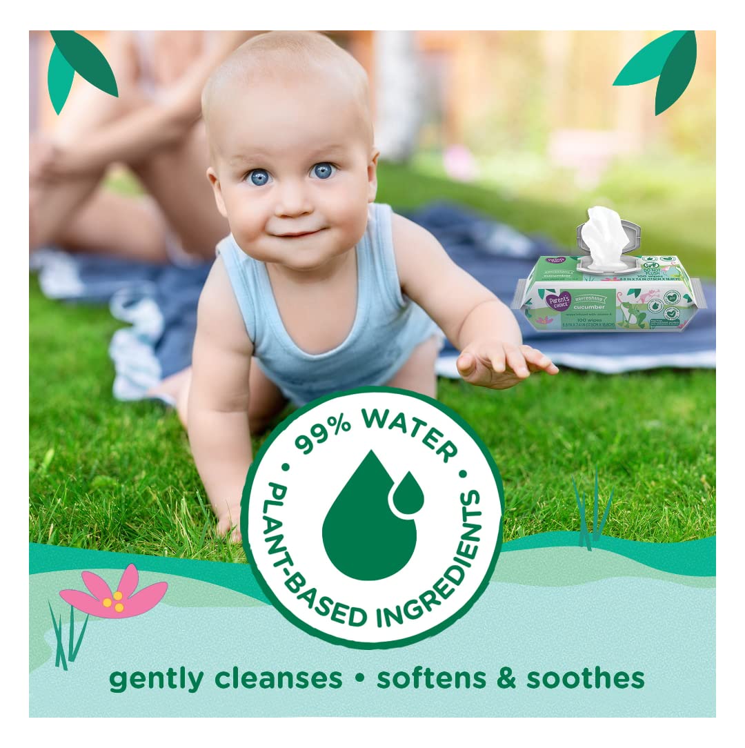Parent'S Choice Baby Wipes Refreshing Cucumber 240 Ct W/ Aloe