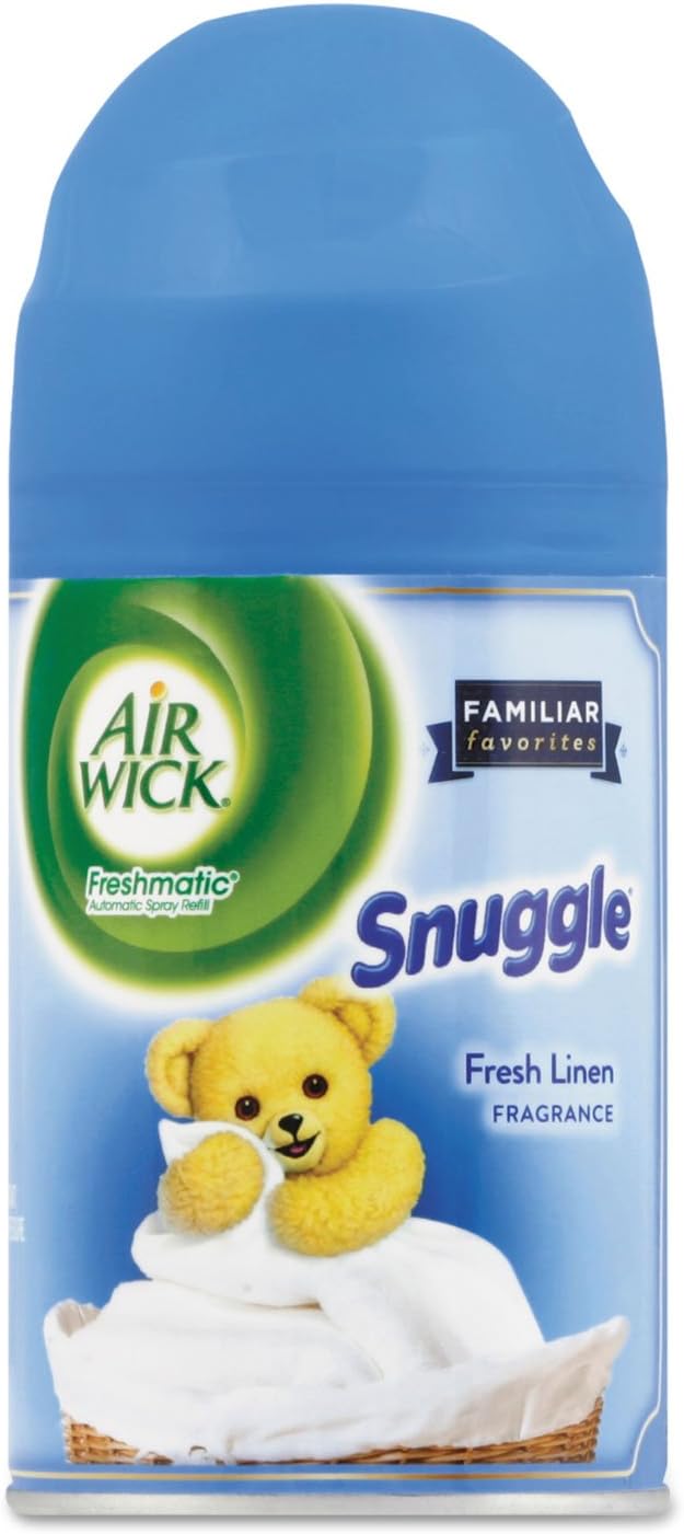 Air Wick Automatic Air Freshener Spray Refill, 1ct, Fresh Linen, Odor Neutralization, Essential Oils