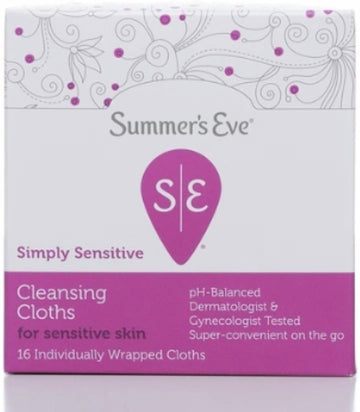 Summer's Eve Cleansing Cloth Simply Sensitive, 16 Count (Pack of 4) : Health & Household