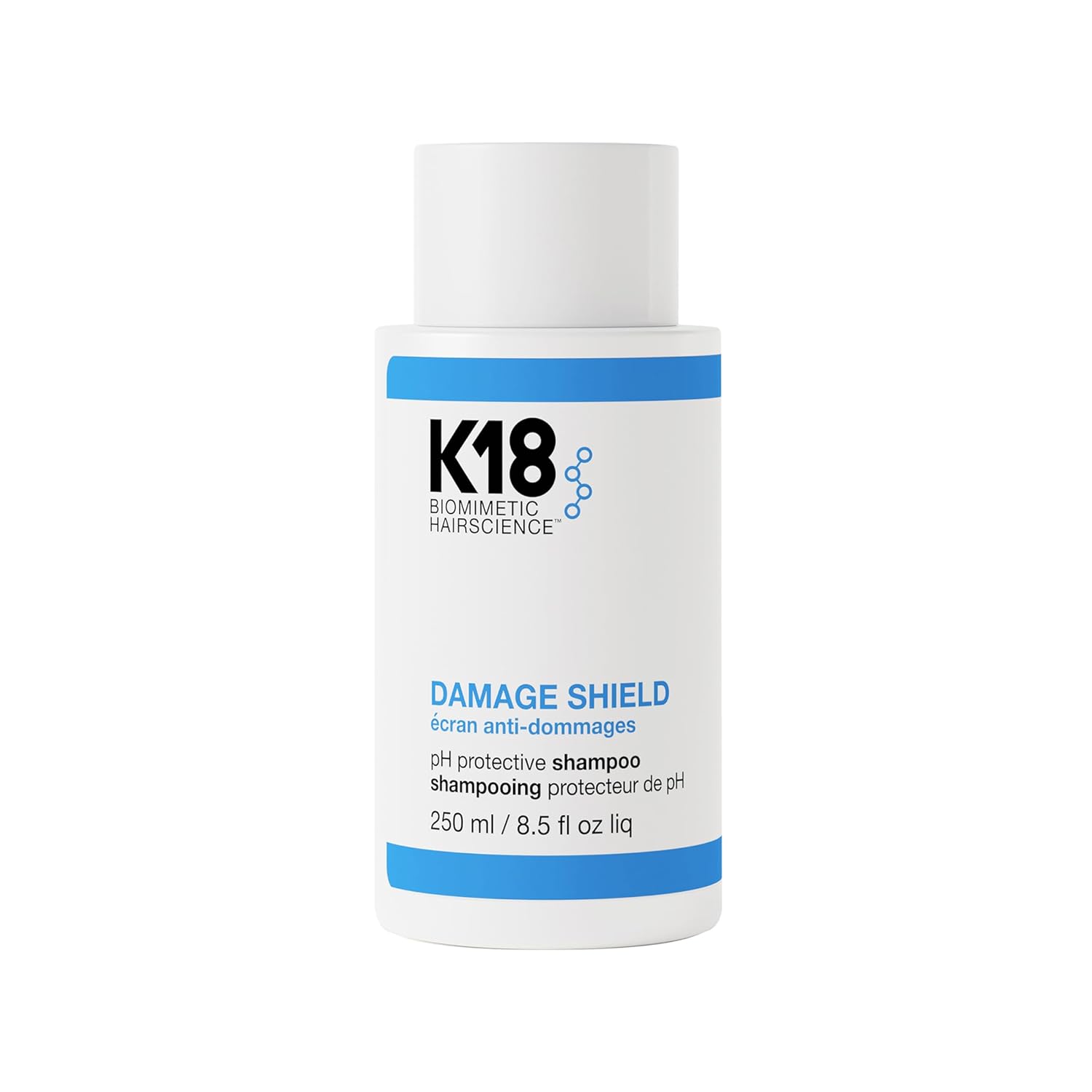 K18 Damage Shield Protective Shampoo, Reduces Frizziness & Tangles, Maintains Hair Health, 8.5 Fl Oz