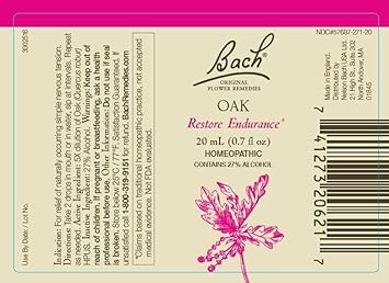 Bach Original Flower Remedies 2-Pack, Get It Done" - Elm, Oak, Homeopathic Flower Essences, Vegan, 20mL Dropper x2 : Health & Household