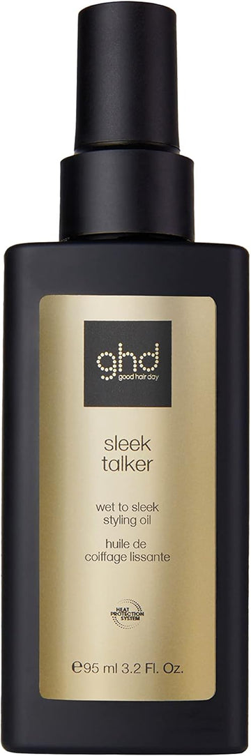 Ghd Sleek Talker - Wet To Sleek Styling Oil, Smoothing And Softening Hair Oil With Heat Protection, Formulated With Nourishing Argan Oil, Non-Greasy And Lightweight