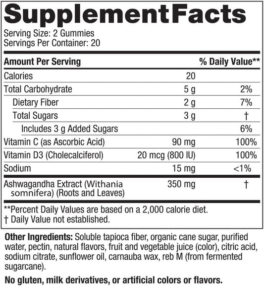 Nordic Naturals Stress Relief Gummies, Mixed Berry, 40 Gummy Supplements, Supports Daily Mood and Immune System Health, Non-GMO, Vegetarian, 20 Servings