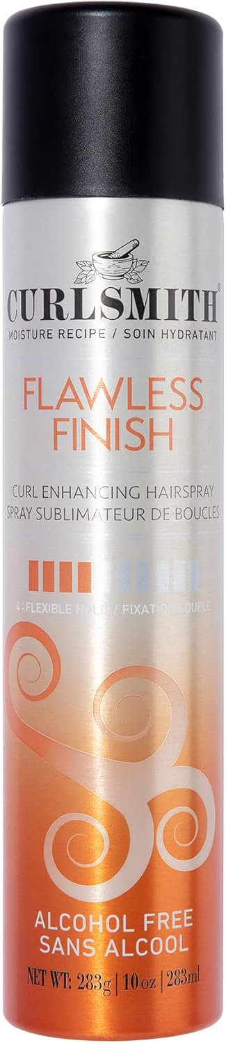 Curlsmith - Flawless Finish Hairspray, Flexible Hold Without Dryness, Alcohol Free, For Curly, Wavy And Coily Hair (283Ml)
