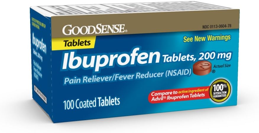 Goodsense Ibuprofen Tablets, 200 Mg, Pain Reliever And Fever Reducer, 100 Count