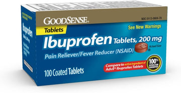 Goodsense Ibuprofen Tablets, 200 Mg, Pain Reliever And Fever Reducer, 100 Count