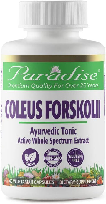 Paradise Coleus Forskolii - 10% Forskolin Extract - 100% Naturally Concentrated - Traditionally Ayurvedic Herb